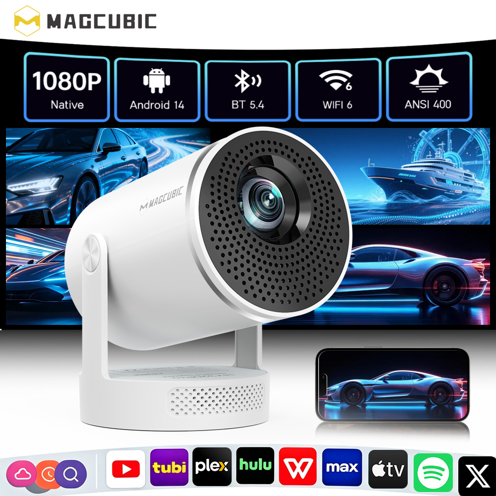Home Cinema Night - Projecteur Magcubic Android 14, résolution native