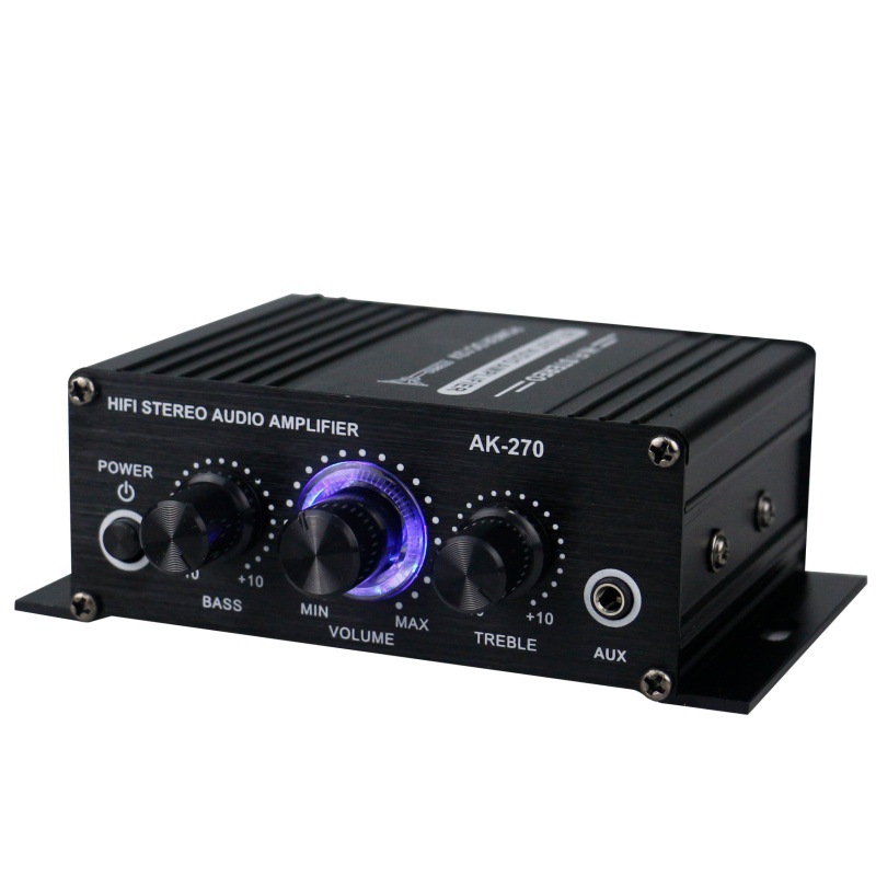 Home Cinema Audio System - Amplificateur stéréo HiFi AK-270 400W 12V/24V