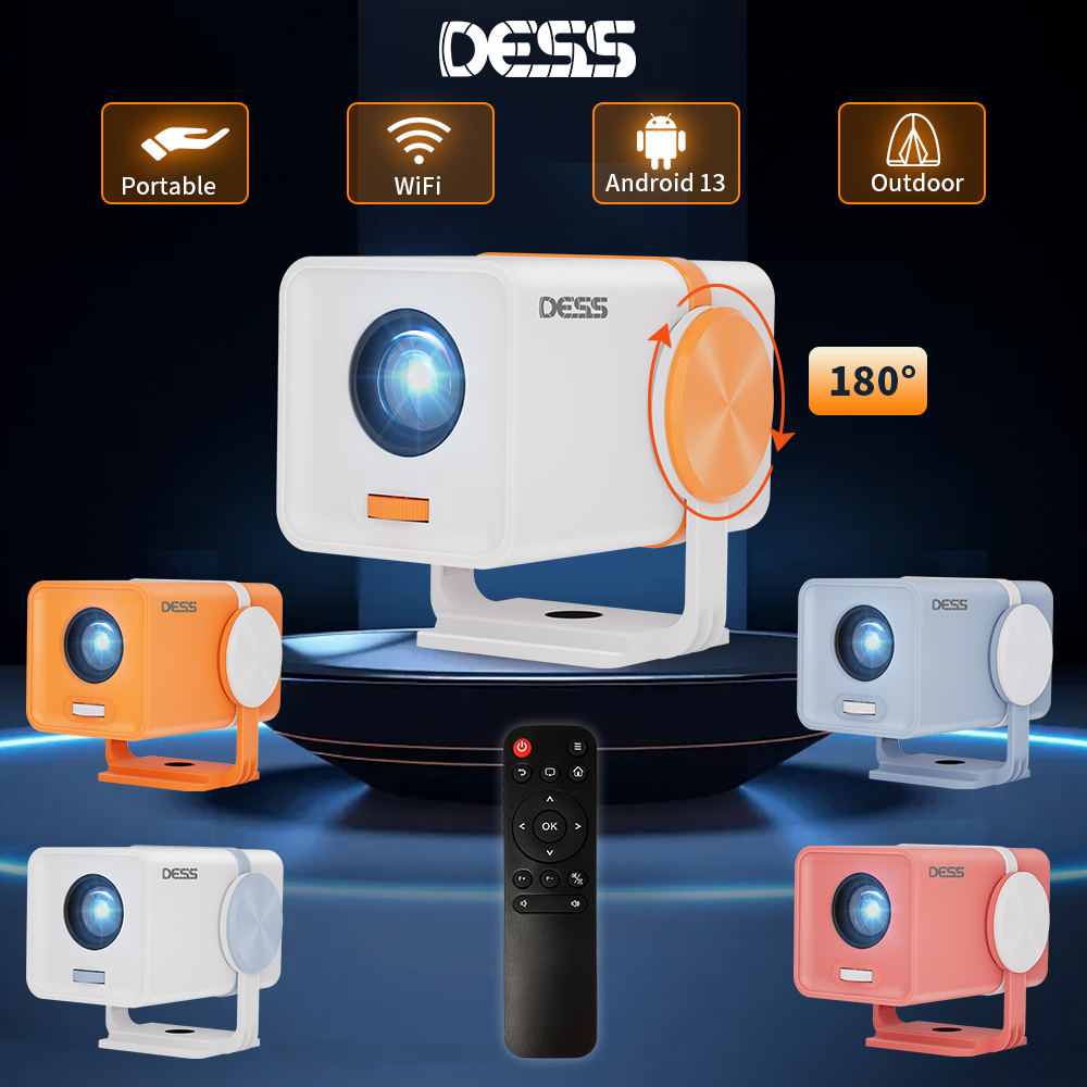 Home Cinema Night - Projecteur DESS Android 13, Wifi6 double