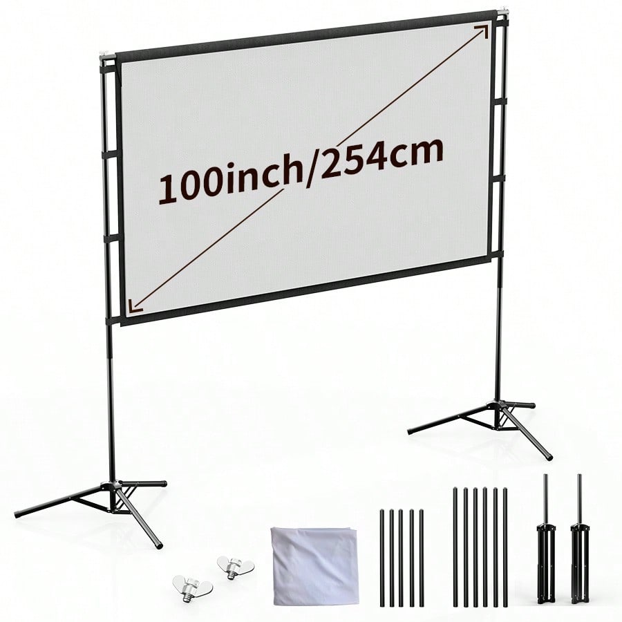 Home Cinema Projector 4K - Écran de projection XBJ 100 pouces