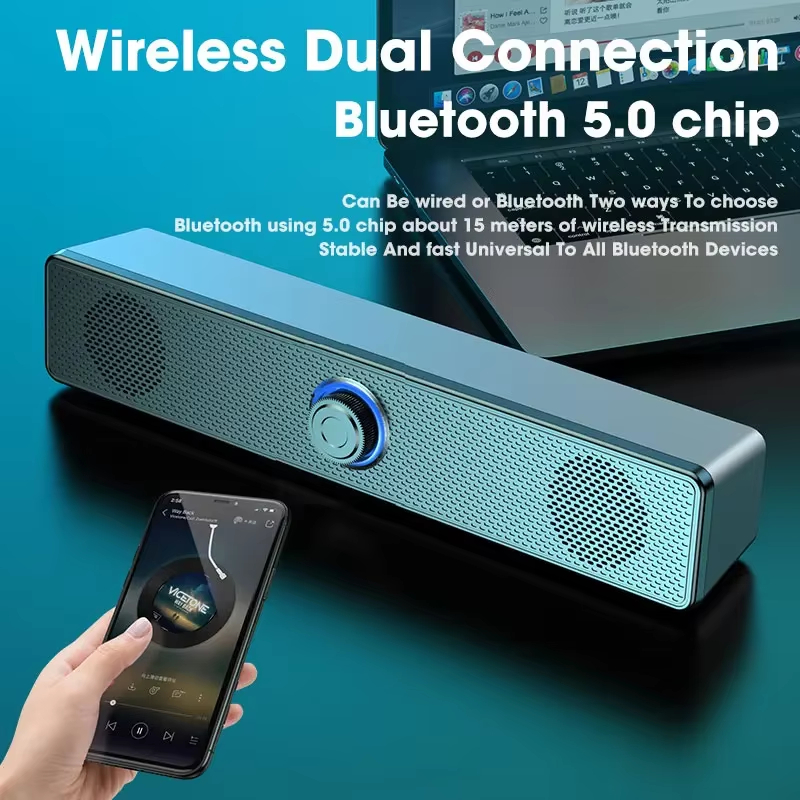 Home Theater Speaker - Barre de son Bluetooth 5.0 4D