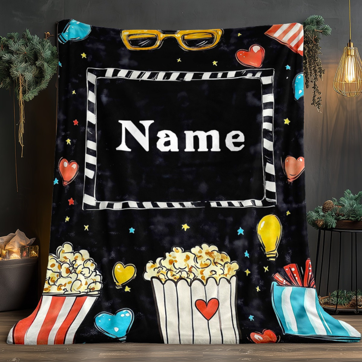 Home Cinema Night - Couverture personnalisée pour soirée cinéma –
