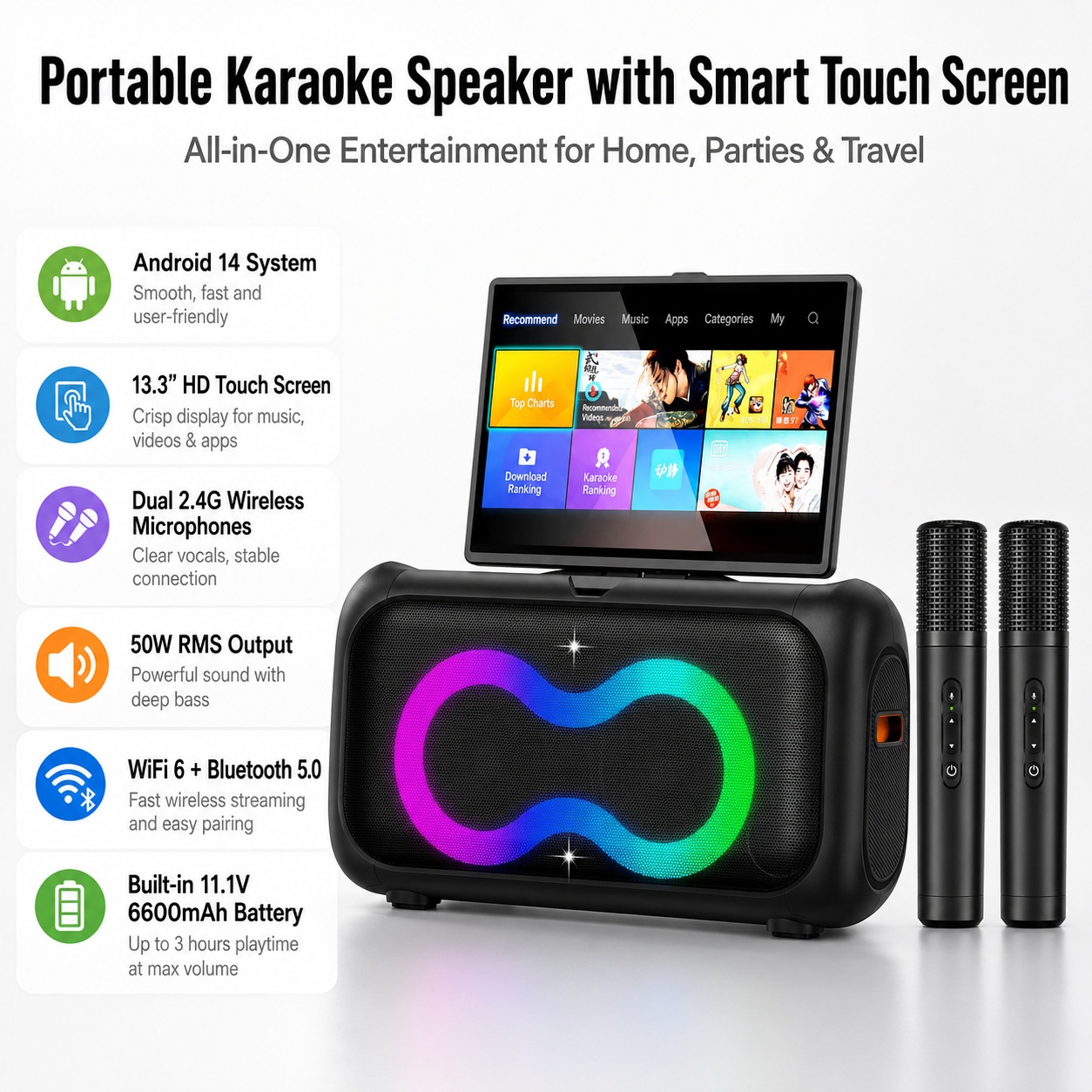 Machine de karaoké portable OE - Home Theater Speaker avis et prix