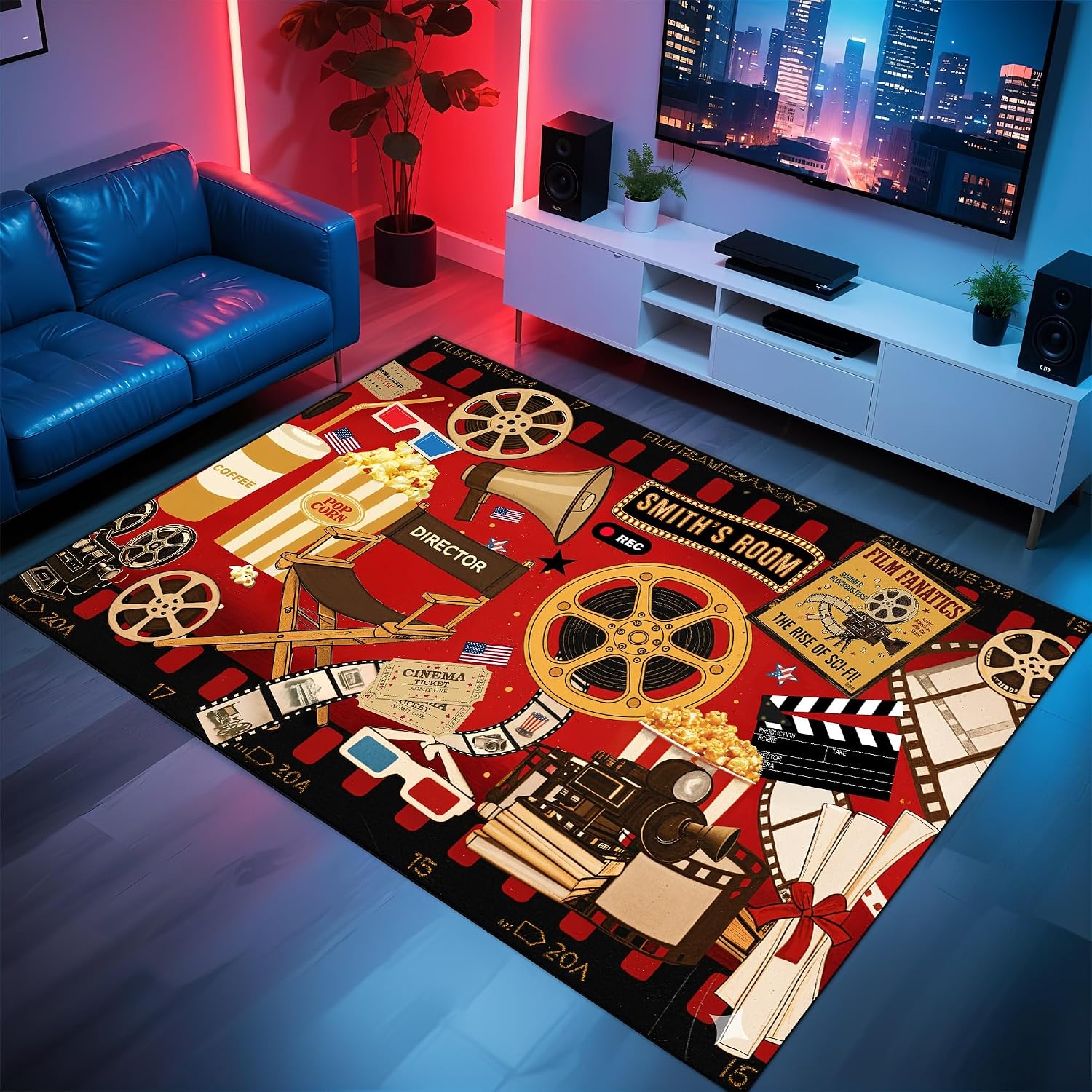 Tapis sur mesure à thème ciném - Home Cinema Night avis et prix