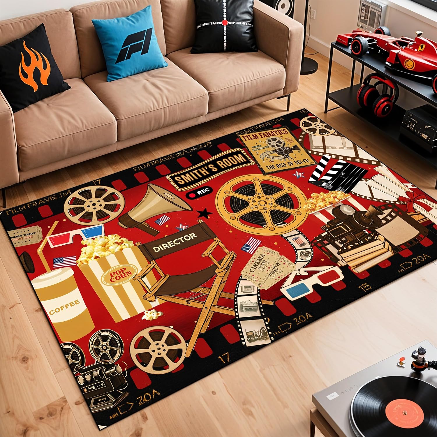 Tapis sur mesure à thème ciném - Home Cinema Night avis et prix