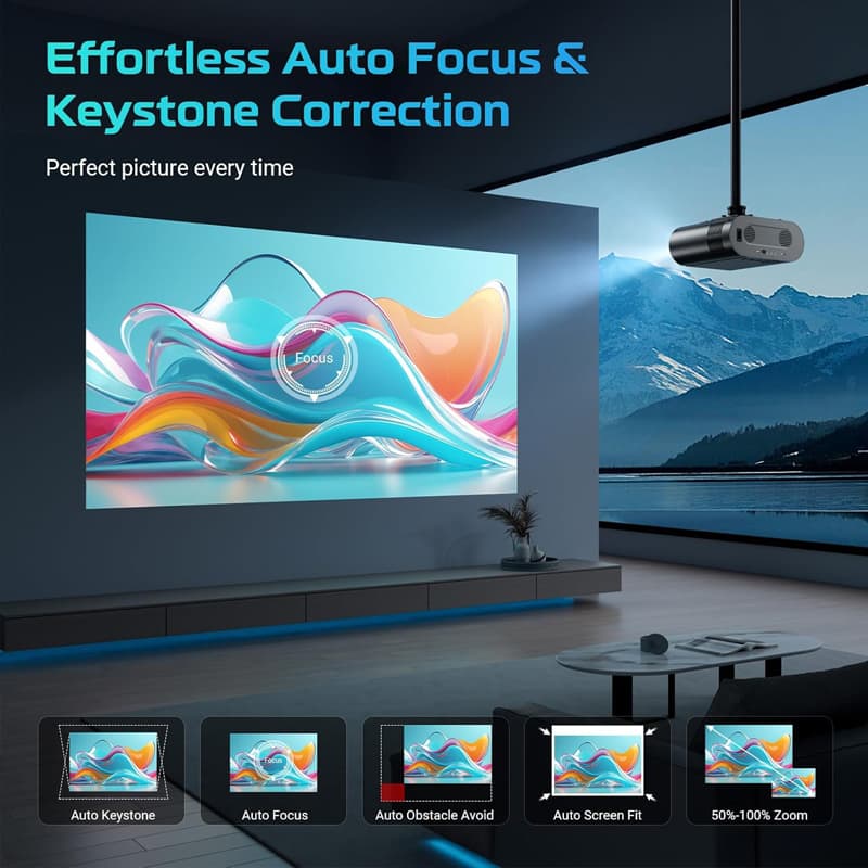 Projecteur 4K 1000 ANSI Lumens - Home Cinema Night avis et prix