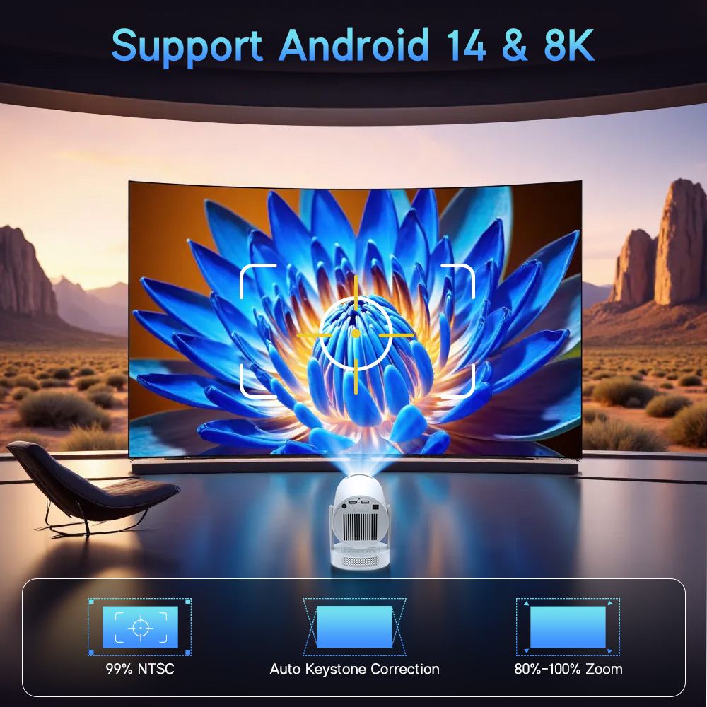 Projecteur Magcubic Android 14 - Home Cinema Night avis et prix