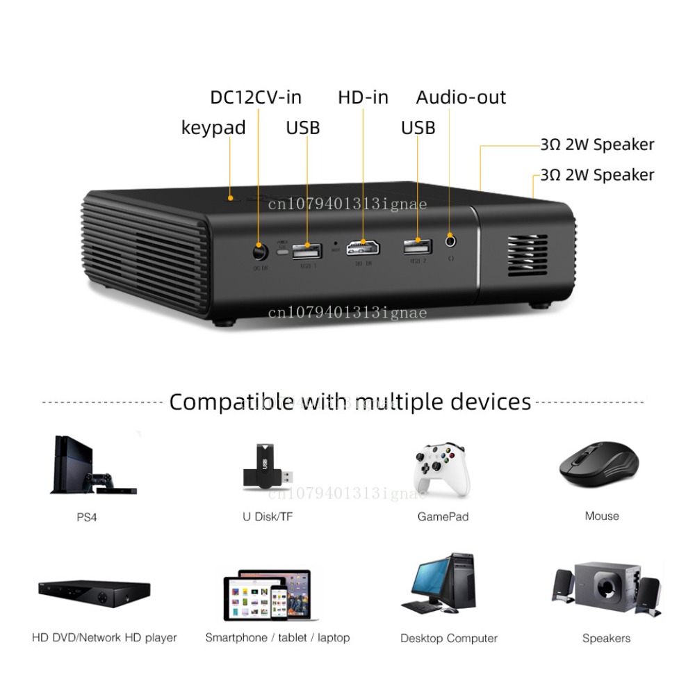 U30 Top vente 3D 4K projecteur - Home Cinema Projector 4K avis et prix