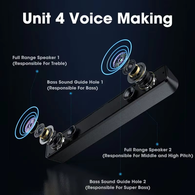 Barre de son Bluetooth 5.0 4D  - Home Theater Speaker avis et prix