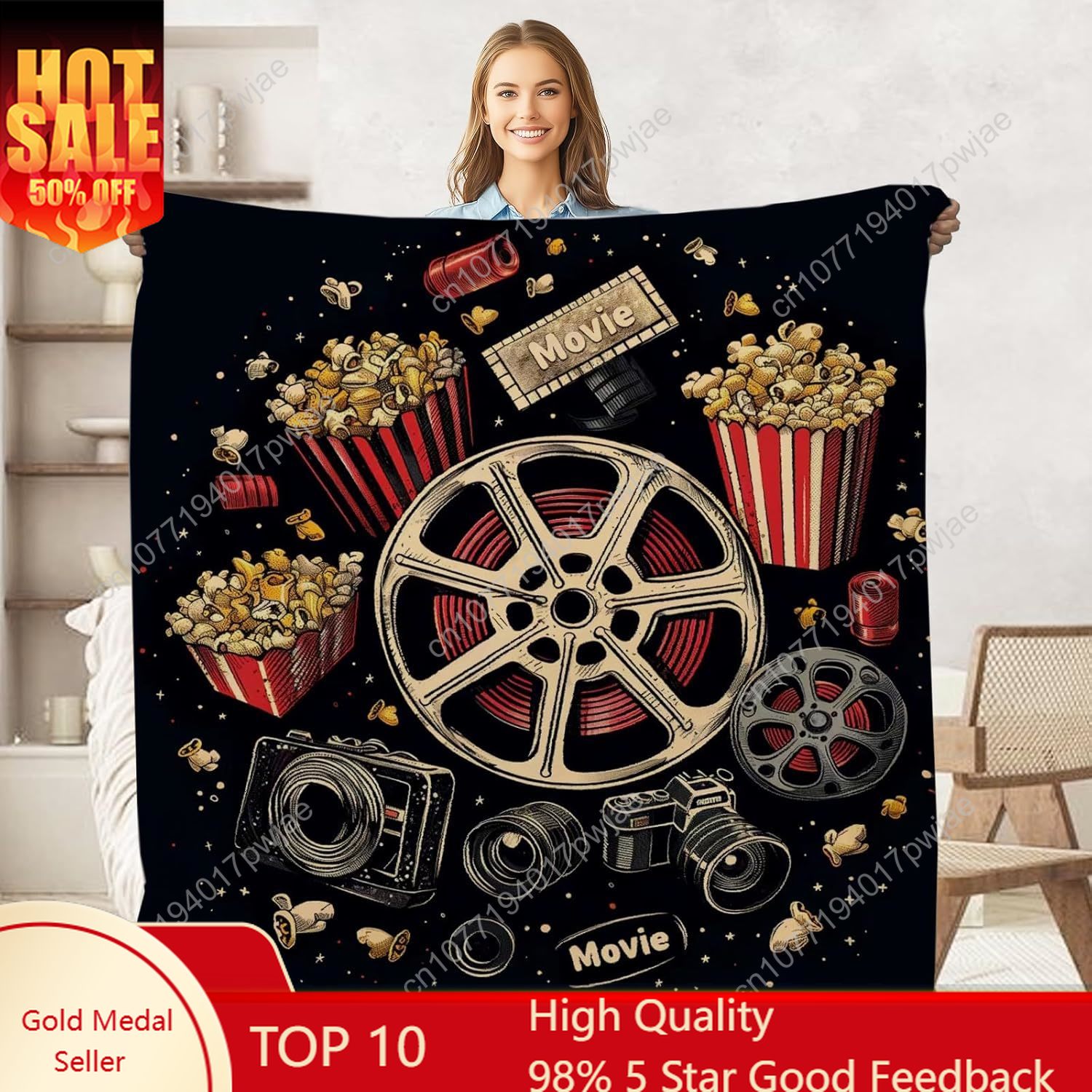 Couverture de pop-corn de bill - Home Cinema Gifts avis et prix