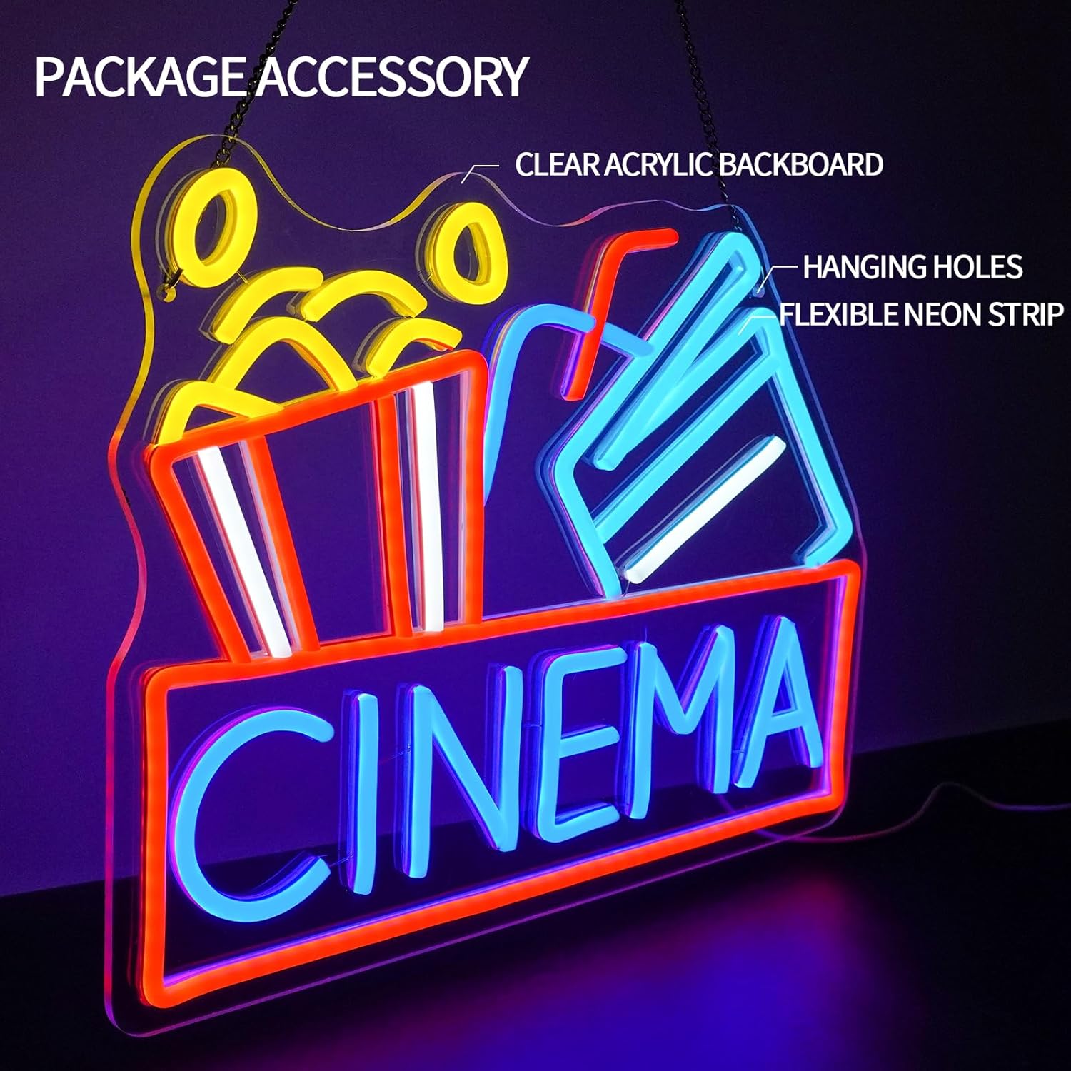 Enseigne au néon de cinéma LED - Home Cinema Night avis et prix